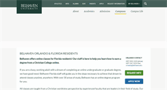 Desktop Screenshot of orlando.belhaven.edu