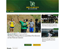 Tablet Screenshot of blazers.belhaven.edu