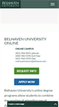 Mobile Screenshot of online.belhaven.edu