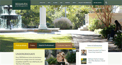 Desktop Screenshot of belhaven.edu